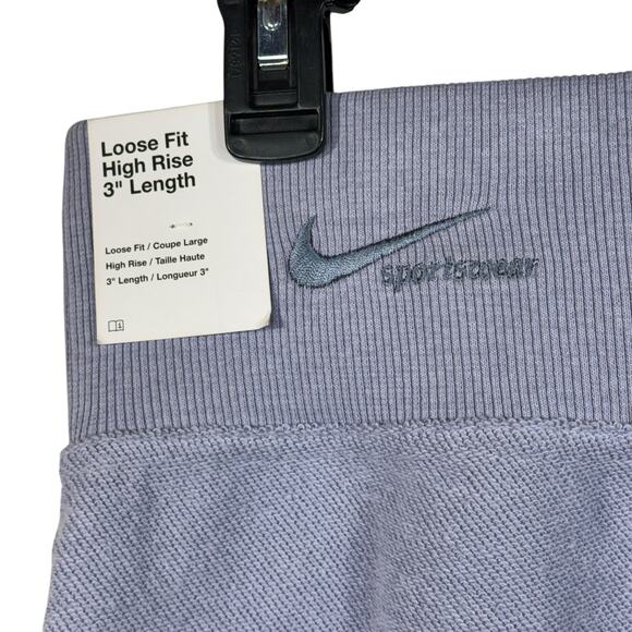 Nike X-Large Sportswear Shorts Loose Fit Hi-Rise Pull-On Stretch Pockets Purple - Picture 4 of 6